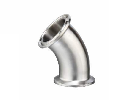 衛生級快裝45°彎頭